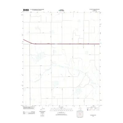 2012 Map of Claude NE, 2012 Print