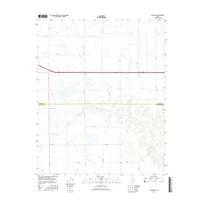 2016 Map of Claude NE, 2016 Print