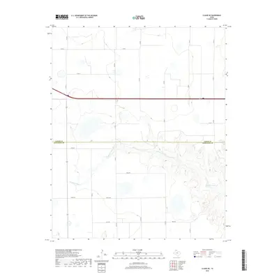 2019 Map of Claude NE, 2019 Print