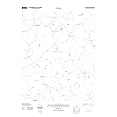 2013 Map of Claudville, 2013 Print