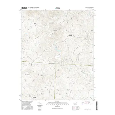 2016 Map of Claudville, 2016 Print