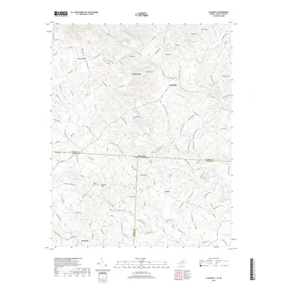2019 Map of Claudville, 2019 Print