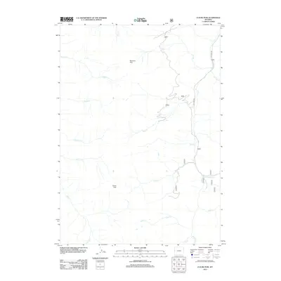 2012 Map of Clause Peak, 2012 Print