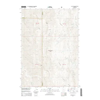 2015 Map of Clause Peak, 2015 Print