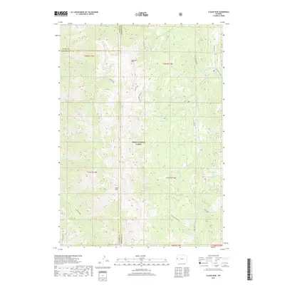 2017 Map of Clause Peak, 2017 Print