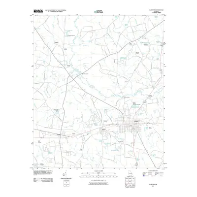 2011 Map of Claxton, 2011 Print