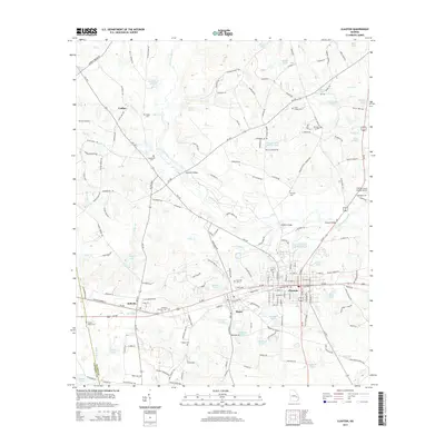 2014 Map of Claxton, 2014 Print
