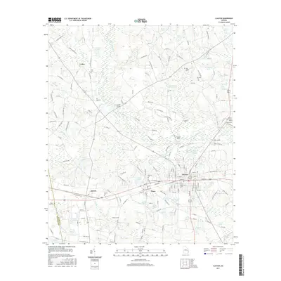2017 Map of Claxton, 2017 Print