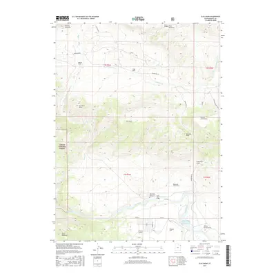 2017 Map of Clay Basin, 2017 Print