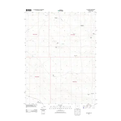 2013 Map of Clay Buttes, 2013 Print