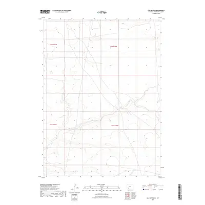 2017 Map of Clay Buttes SW, 2017 Print