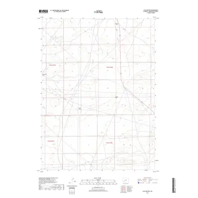 2017 Map of Clay Buttes, 2017 Print