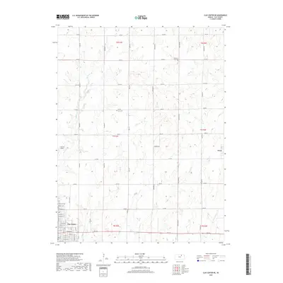 2018 Map of Clay Center NE, 2018 Print