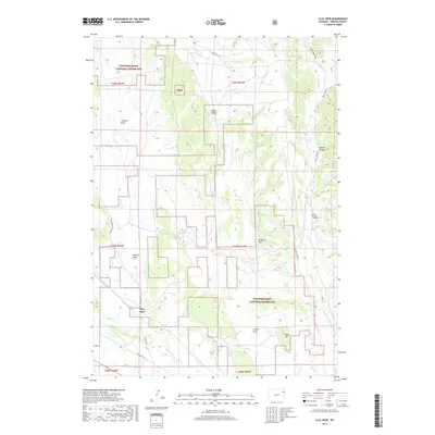 2017 Map of Clay Spur, 2017 Print