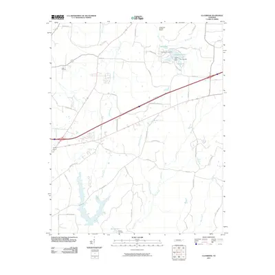 2010 Map of Claybrook, 2010 Print