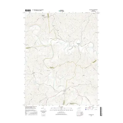 2016 Map of Claysville, 2016 Print