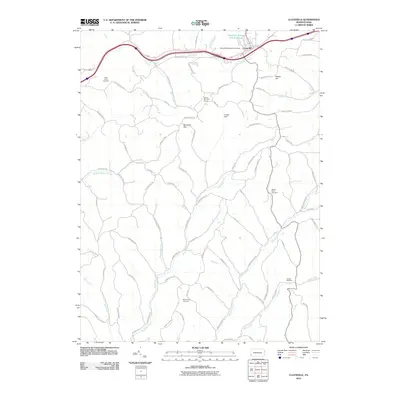 2010 Map of Claysville, 2010 Print