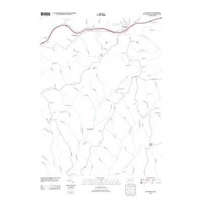 2013 Map of Claysville, 2013 Print