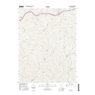 2016 Map of Claysville, 2016 Print