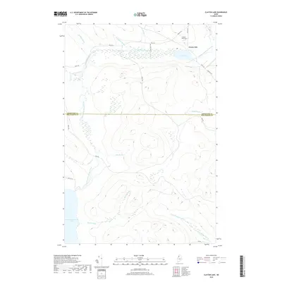 2018 Map of Clayton Lake, 2018 Print