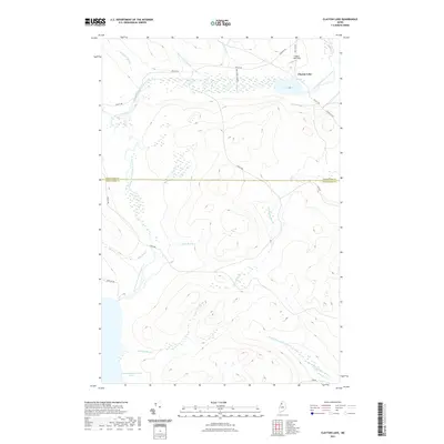 2021 Map of Clayton Lake, 2021 Print