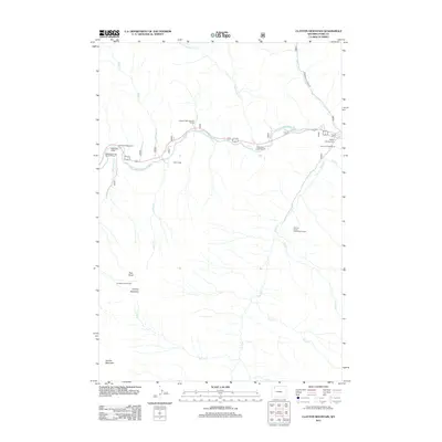 2012 Map of Clayton Mountain, 2012 Print