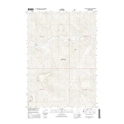 2015 Map of Clayton Mountain, 2015 Print