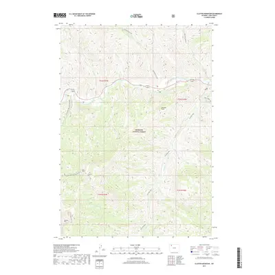 2017 Map of Clayton Mountain, 2017 Print
