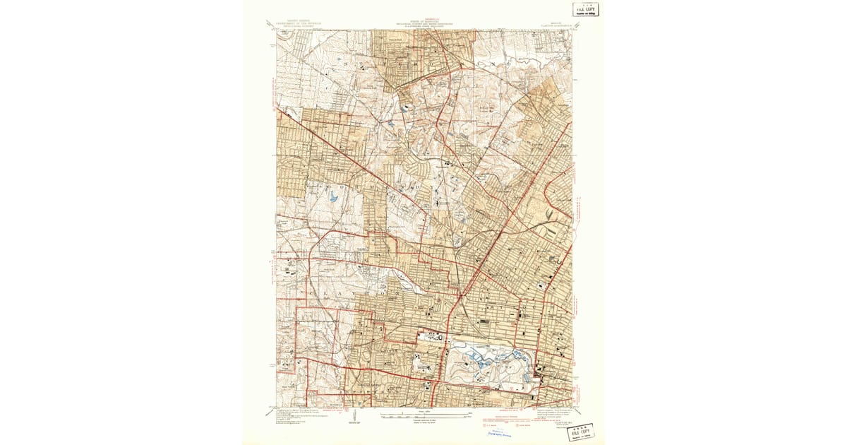 1940s Maps of Cool Valley MO - Clayton St Louis County Mo Usgs Topo 1941 Og 1200x630 