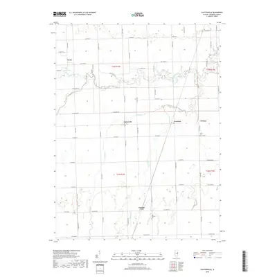 2018 Map of Claytonville, 2018 Print