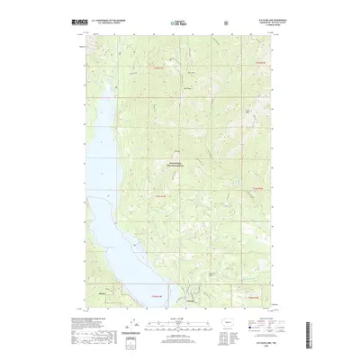 2020 Map of Cle Elum Lake, 2020 Print