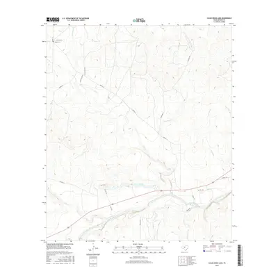 2016 Map of Clear Creek Lake, 2016 Print