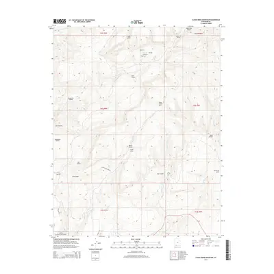 2014 Map of Clear Creek Mountain, 2014 Print