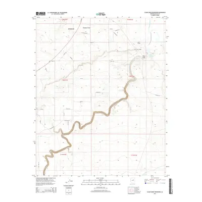 2014 Map of Clear Creek Reservoir, 2014 Print