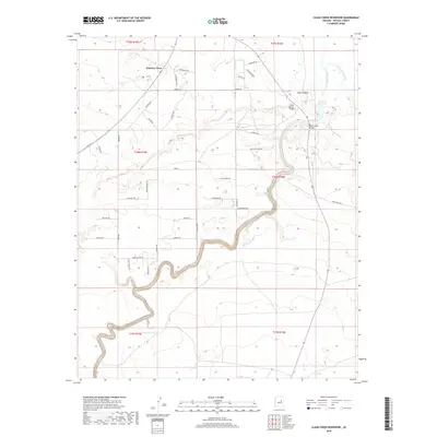 2018 Map of Clear Creek Reservoir, 2018 Print