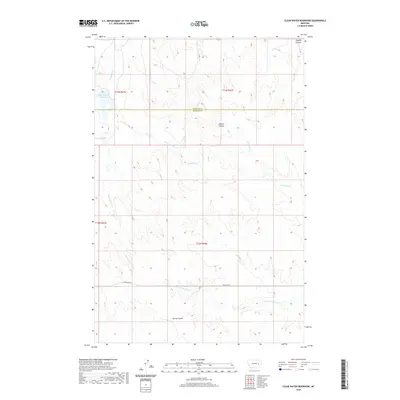 2020 Map of Clear Water Reservoir, 2020 Print