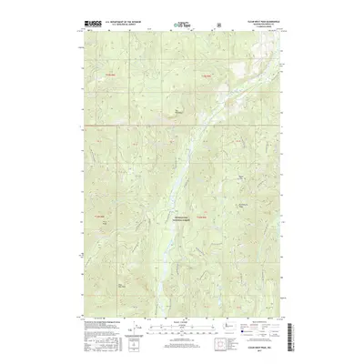 2017 Map of Clear West Peak, 2017 Print