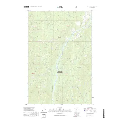 2020 Map of Clear West Peak, 2020 Print