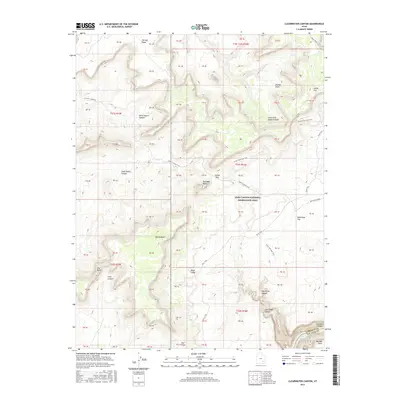 2017 Map of Clearwater Canyon, 2017 Print