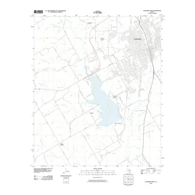 2010 Map of Cleburne West, 2010 Print