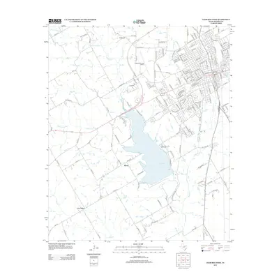 2012 Map of Cleburne West, 2012 Print