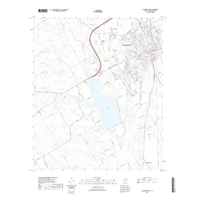 2019 Map of Cleburne West, 2019 Print