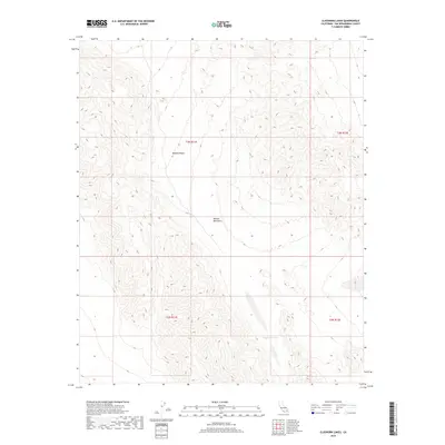 2018 Map of Cleghorn Lakes, 2018 Print