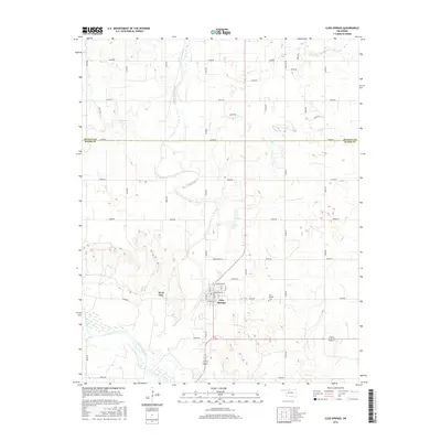 2016 Map of Cleo Springs, 2016 Print