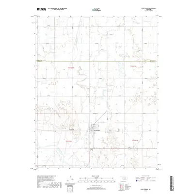 2018 Map of Cleo Springs, 2018 Print