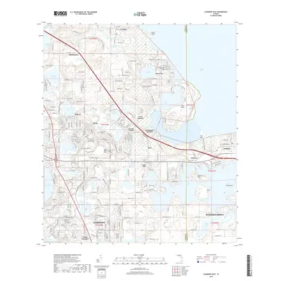 2018 Map of Clermont East, 2018 Print