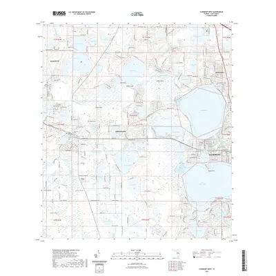 2021 Map of Clermont West, 2021 Print