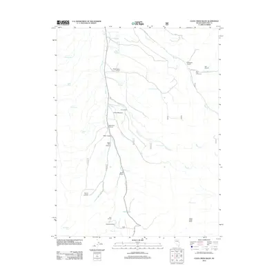 2012 Map of Cleve Creek Baldy, 2012 Print