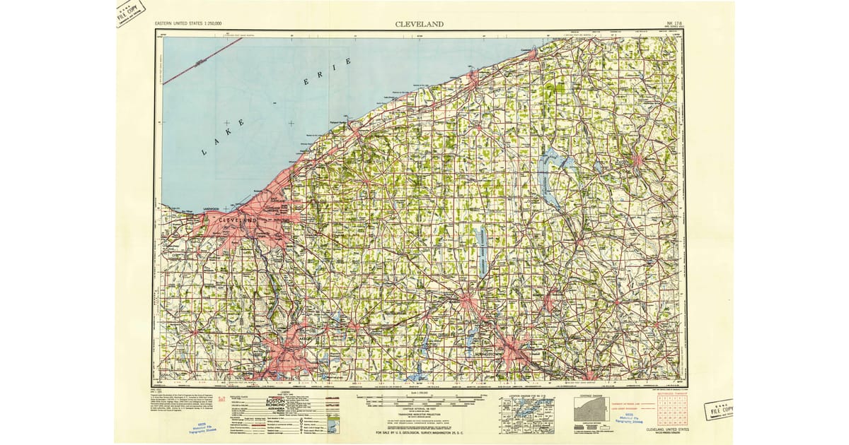 1950s Maps of West Middlesex Mercer - Cleveland Cuyahoga County Oh Usgs Topo 1950 Og 1200x630 