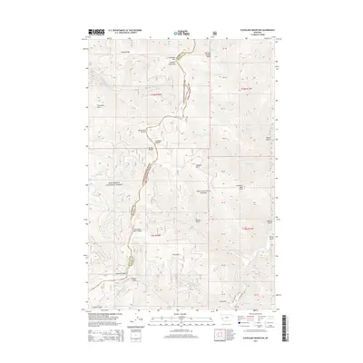 2014 Map of Cleveland Mountain, 2014 Print